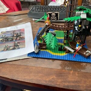 Lego Pirate Adventure Set with Blue and Green Accents